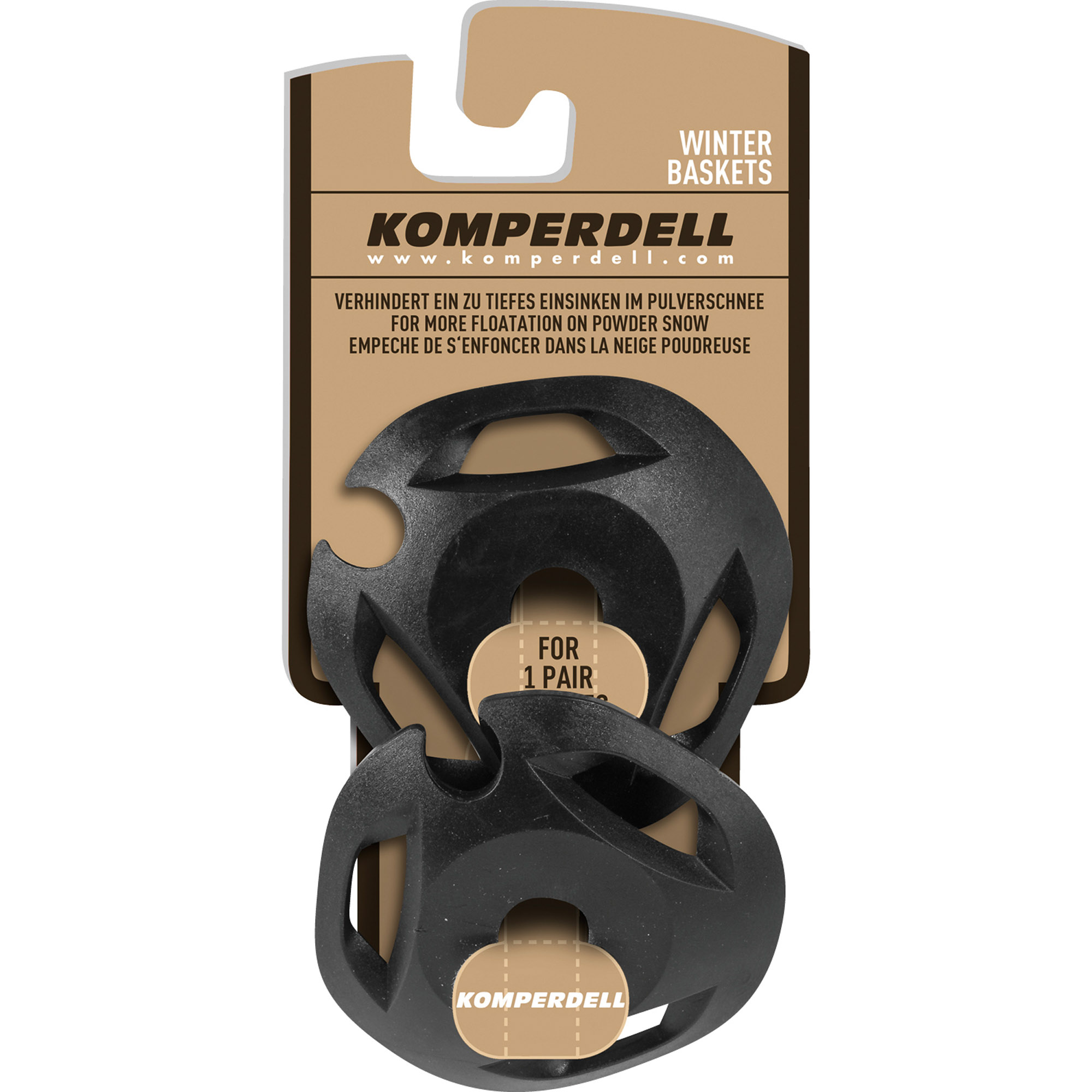 Komperdell Ice-Flex Winter Basket Black